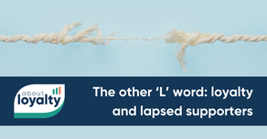 A frayed rope above the title: The other ‘L’ word: loyalty and lapsed supporters