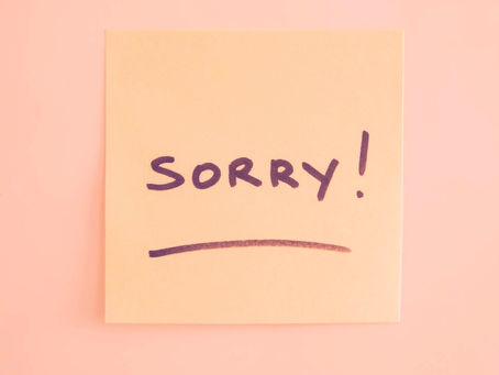 🫤Ineffective Ways To Say I’m Sorry🫤
