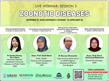 MyOHUN One Health Webinar series : Zoonotic Diseases