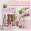 Thumbnail: AIYAPLAY Kids Clothes Rail with Two Shelves, for 3-8 Years, Pink