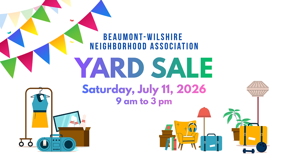 BWNA Neighborhood Yard Sale