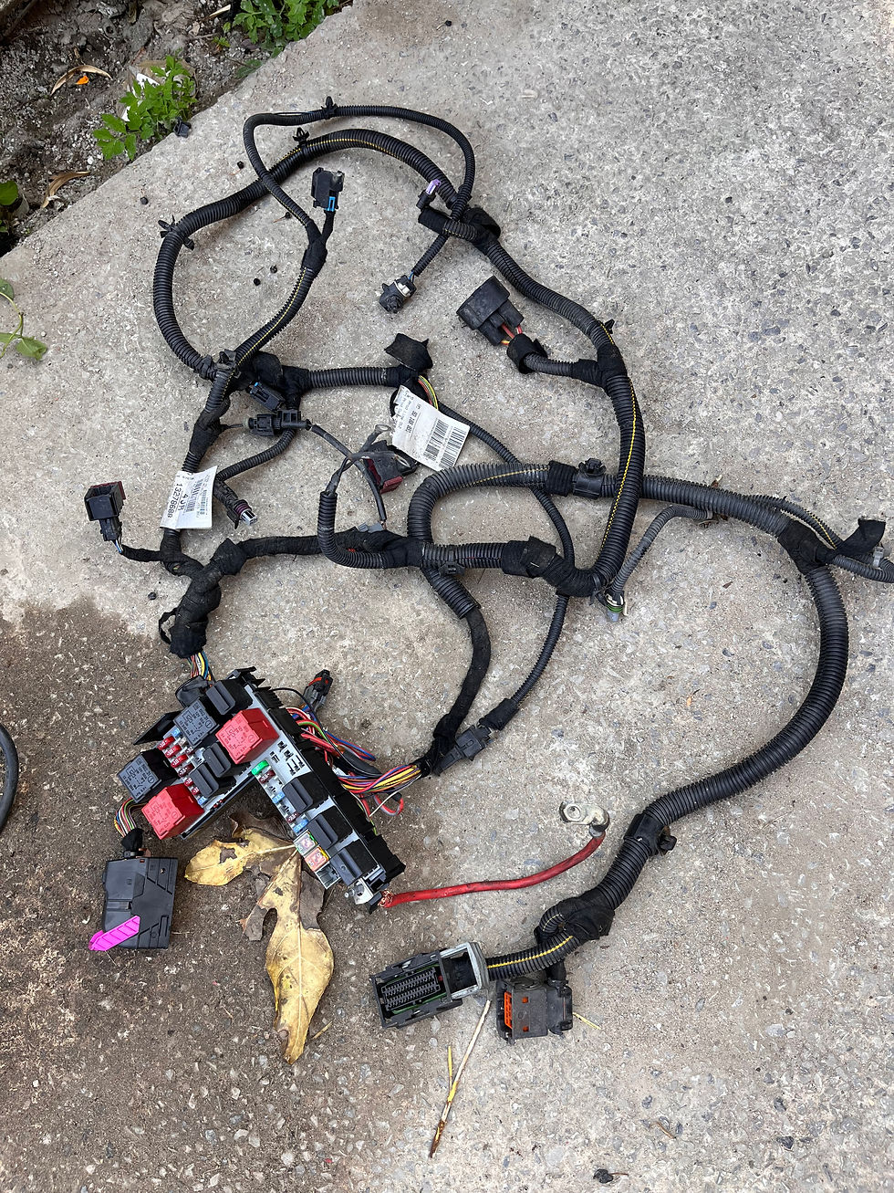 Corsa D VXR 0610 Main Interior Wiring Loom Harness AND engine bay loom with fus Vx Slaughter