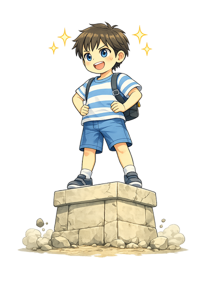 土台が固まり自信のある男の子