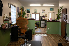 cozy hair salon Toledo Ohio relaxing beauty space 