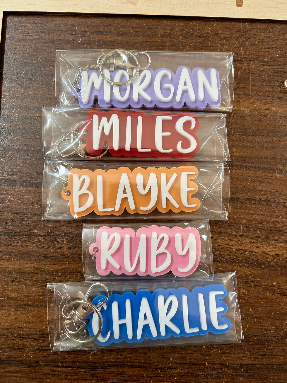 Thumbnail: Acrylic Name Keyring