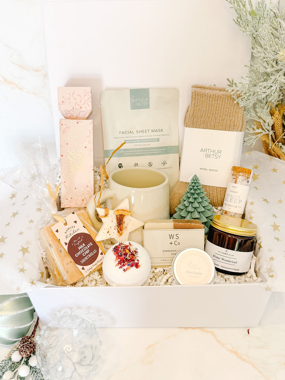 Audrey Grace 12 Days of Calm luxury self care advent calendar for women with 12 full size Christmas gifts