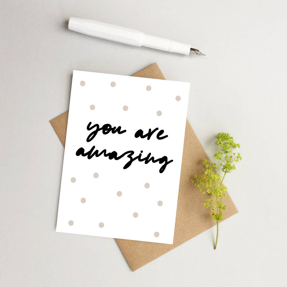 You are amazing greeting card