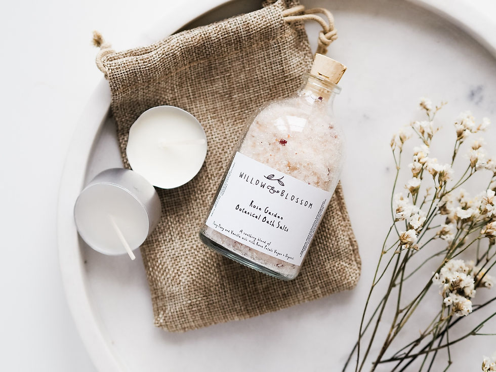 Elegant bath salts gift jar from Audrey Grace