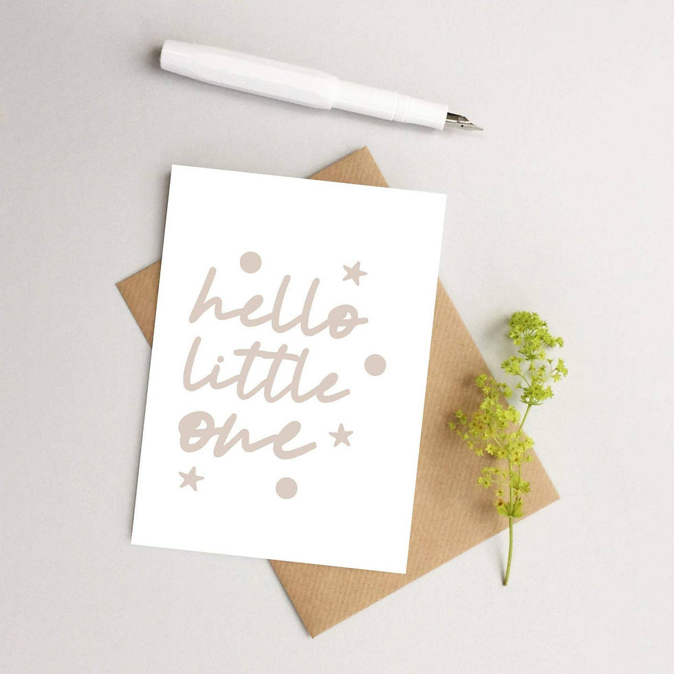 New Baby greeting card