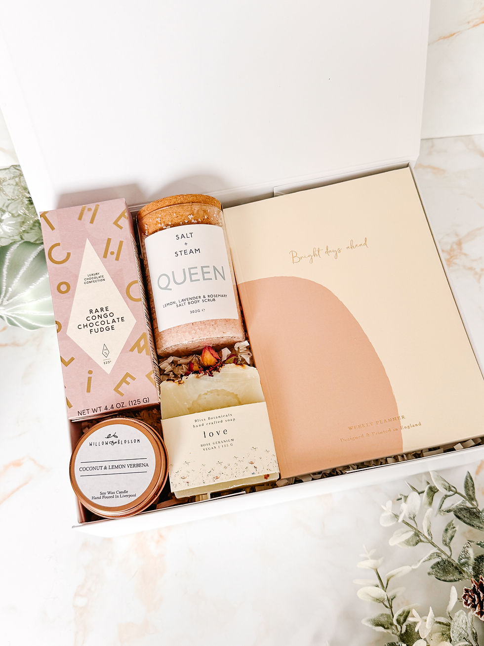 Luxury pink 'love' themed gift box for her