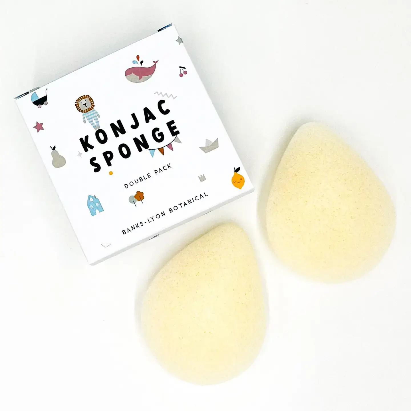 Banks-Lyon Botanical baby konjac sponge double pack for sensitive skin