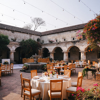 Exterior of the Capuchinas Ruins in Antigua Guatemala, where luxury weddings are held. Photo taken by Mariel Orellana.