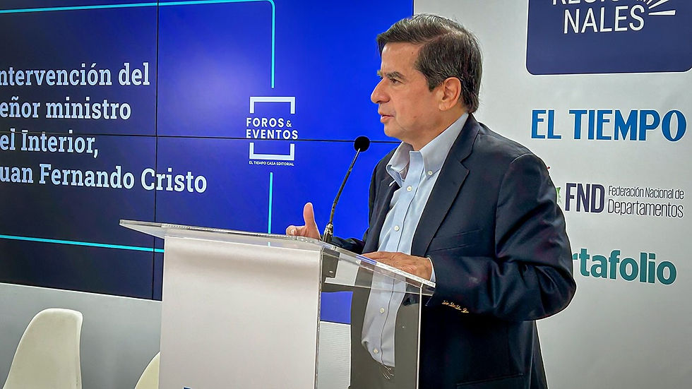 Juan Fernando Cristo, ministro del Interior