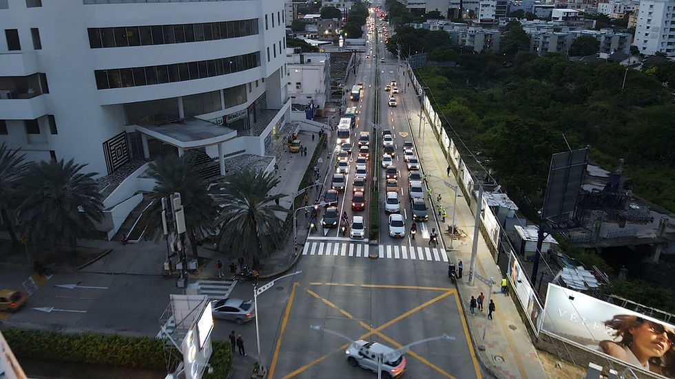 contraflujo, en la calzada norte de la carrera 51B entre calles 94 y 84