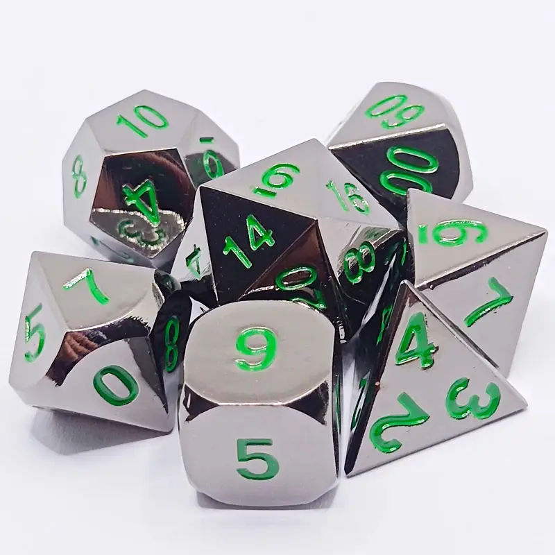 Thumbnail: Custom Dice Polyhedral Metal DND Games Customized Logo Customized Color Dice