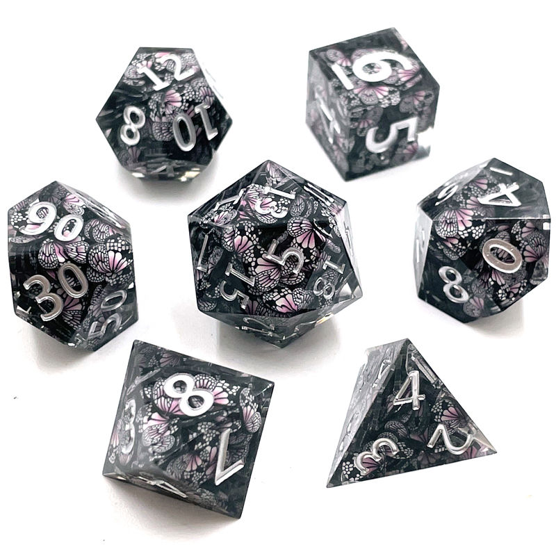 Thumbnail: New Design Resin Dice 7 Pcs Sharp Edge Dice Factory Direct Sales