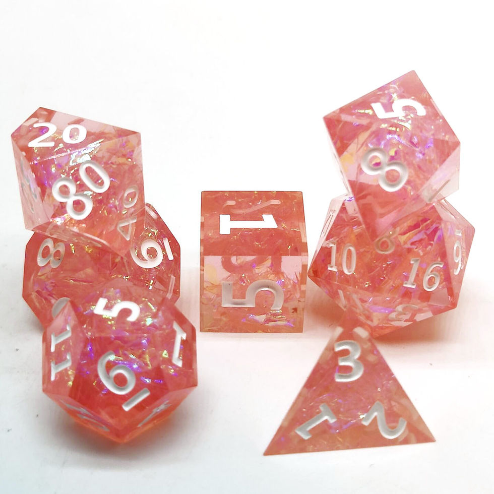 Thumbnail: Dnd Polyhedral Rpg Resin Dice Set Sharp Edge  Dice for Role Playing Game