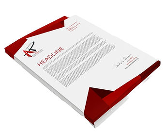 Letterhead example service for marketing