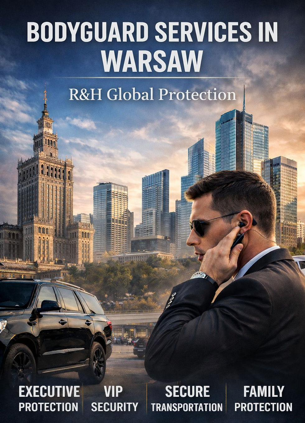 Professional Bodyguard in Warsaw, Poland - Private Security Services