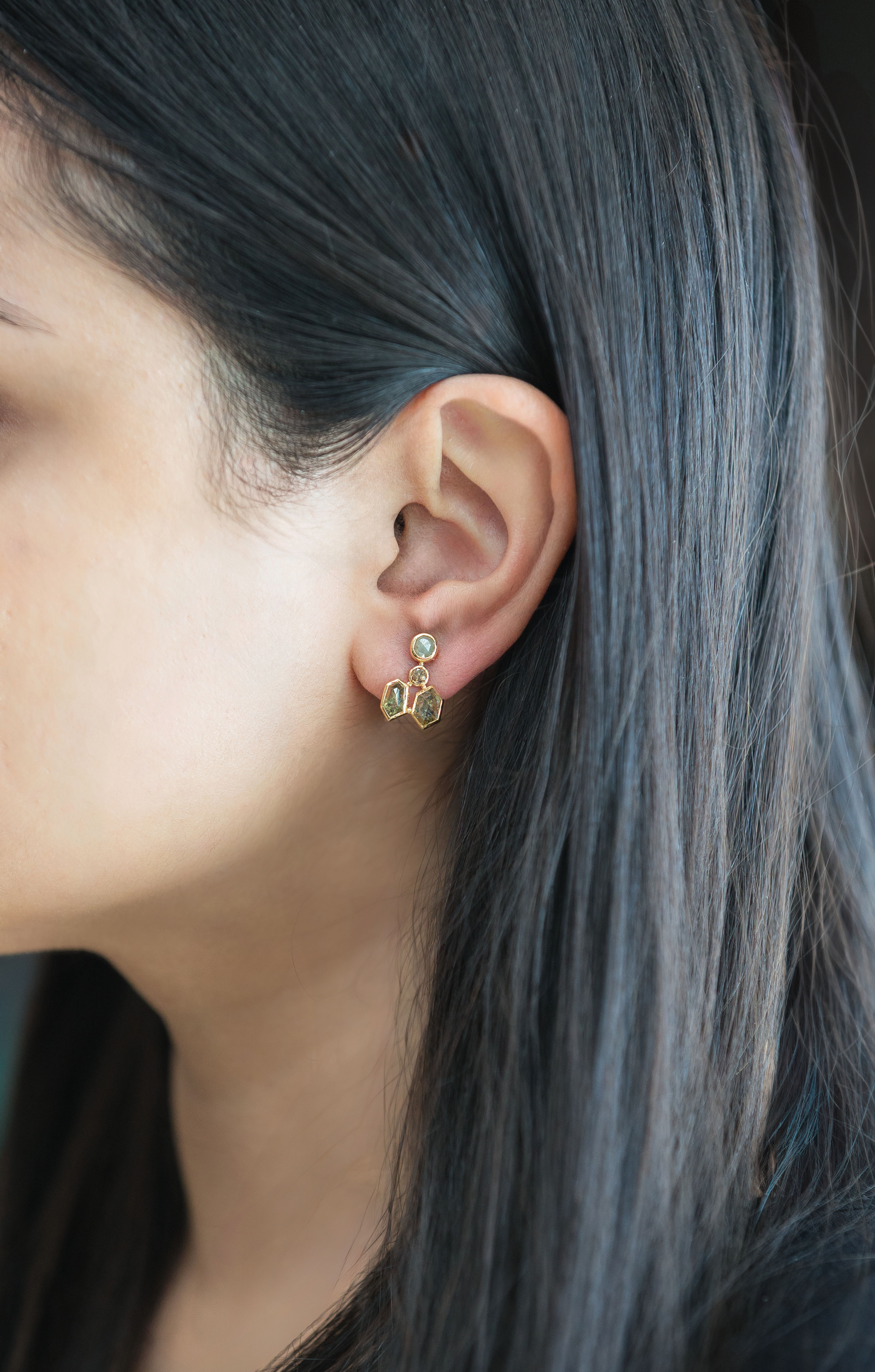 Rosecut S&P OOAK Motifs Studs