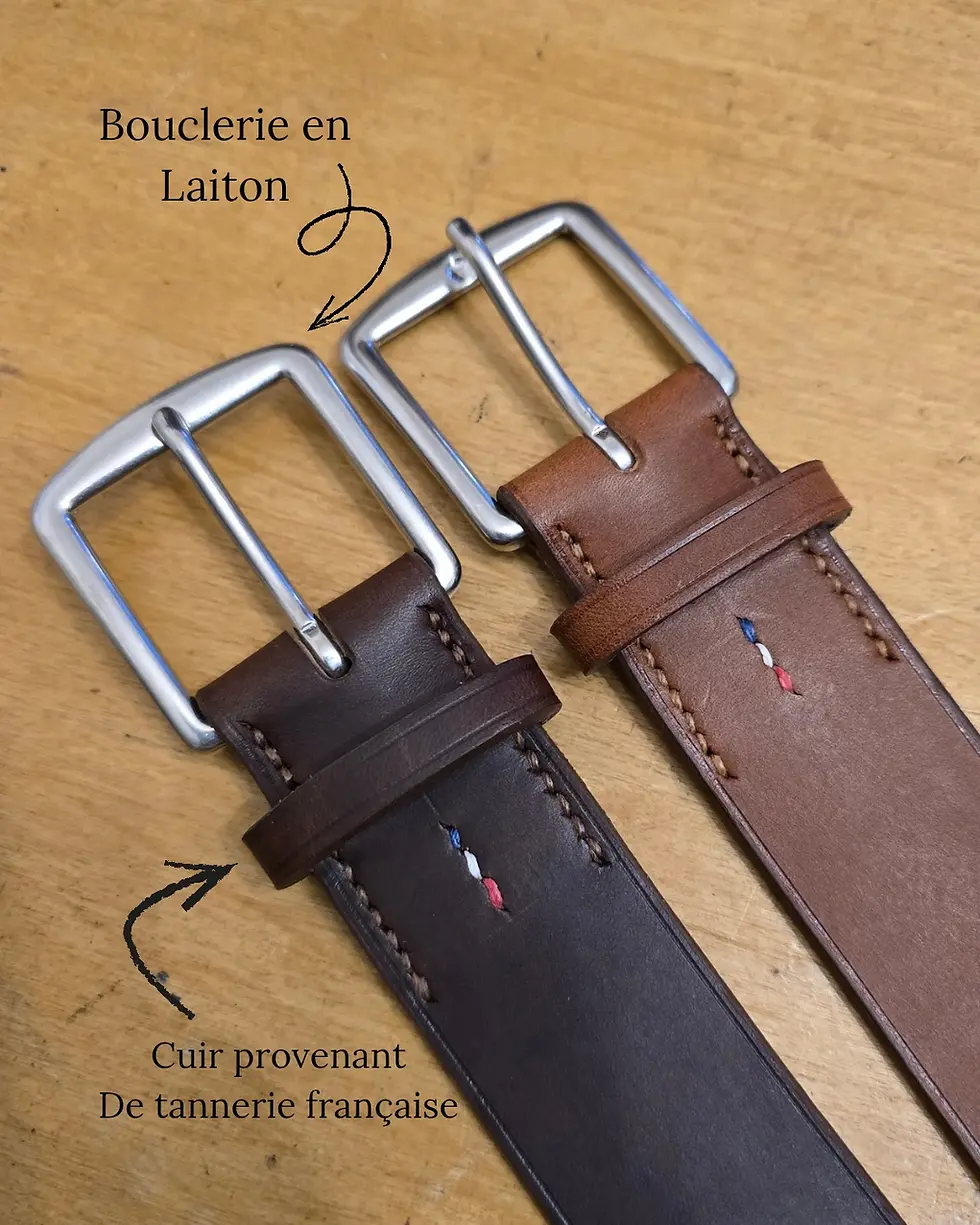 ceintures en cuir pour homme et femme