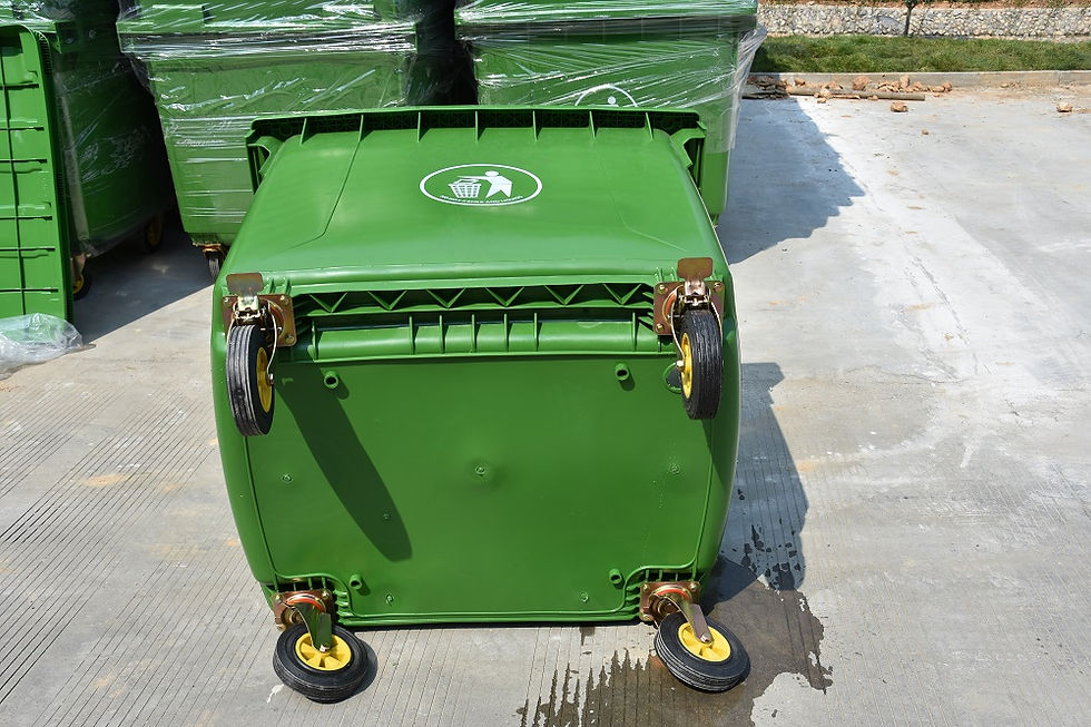 Thumbnail: China Top Quality 1100 Liters MGB Wheelie Waste Bins Manufactured by Enlightening Plast