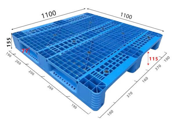 Thumbnail: China Top Quality Vented Deck Plastic Pallets Manufactured by Enlightening Plast