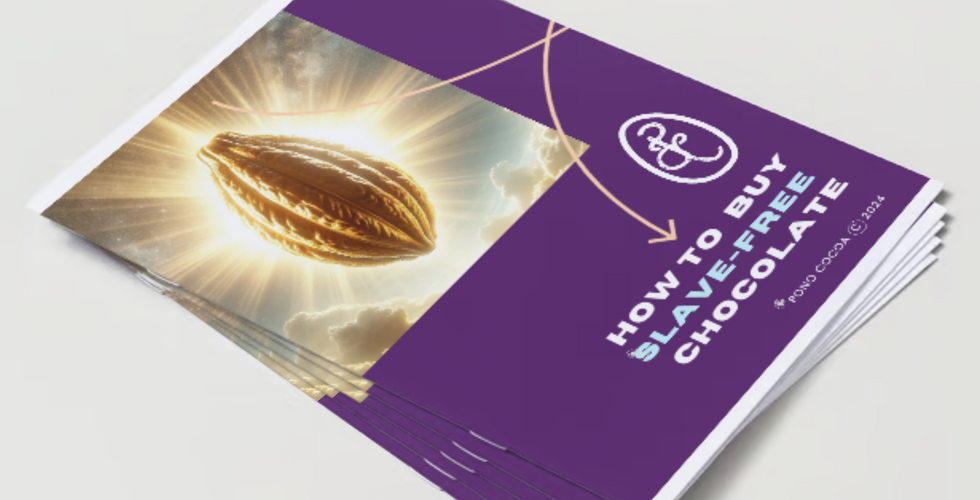 slave-free chocolate, pono cocoa, slave-free, child slave-free, dark chocolate, cocoa slaves