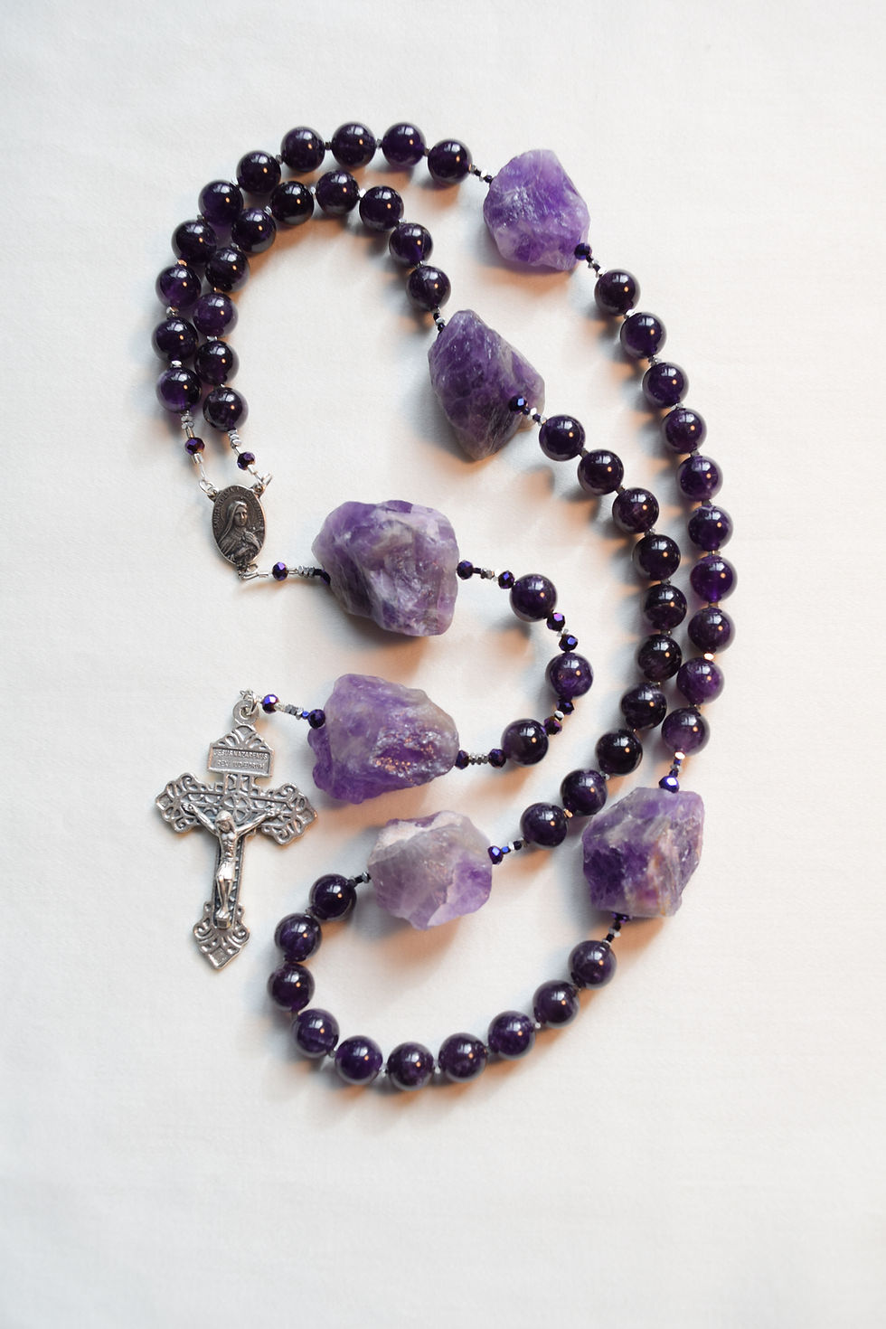 Purple Amethyst Rosary