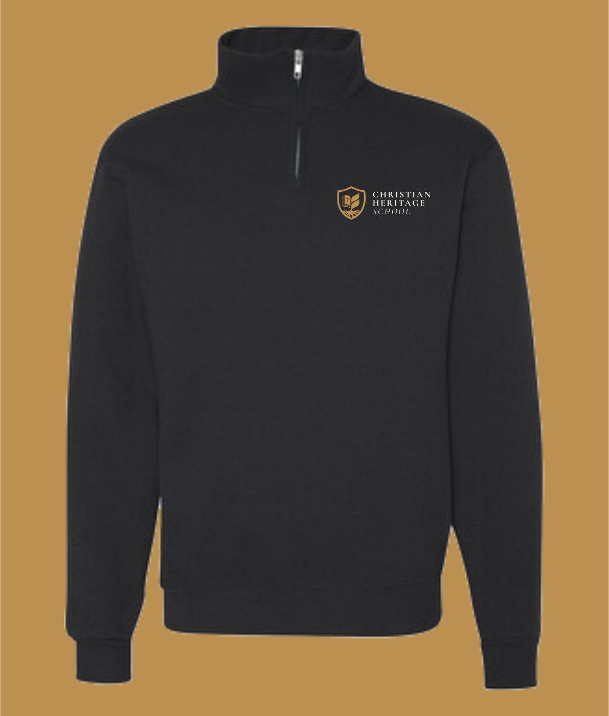 Unisex 1/4 Zip Cadet Collar Sweatshirtt - 995MR