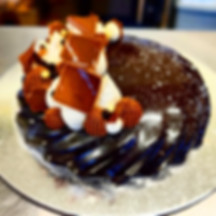 Hazelnut and dark chcolate caramel Entremet 8 inch