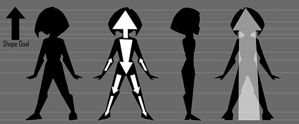 gymnast Coloured Sillhoette Final shape.
