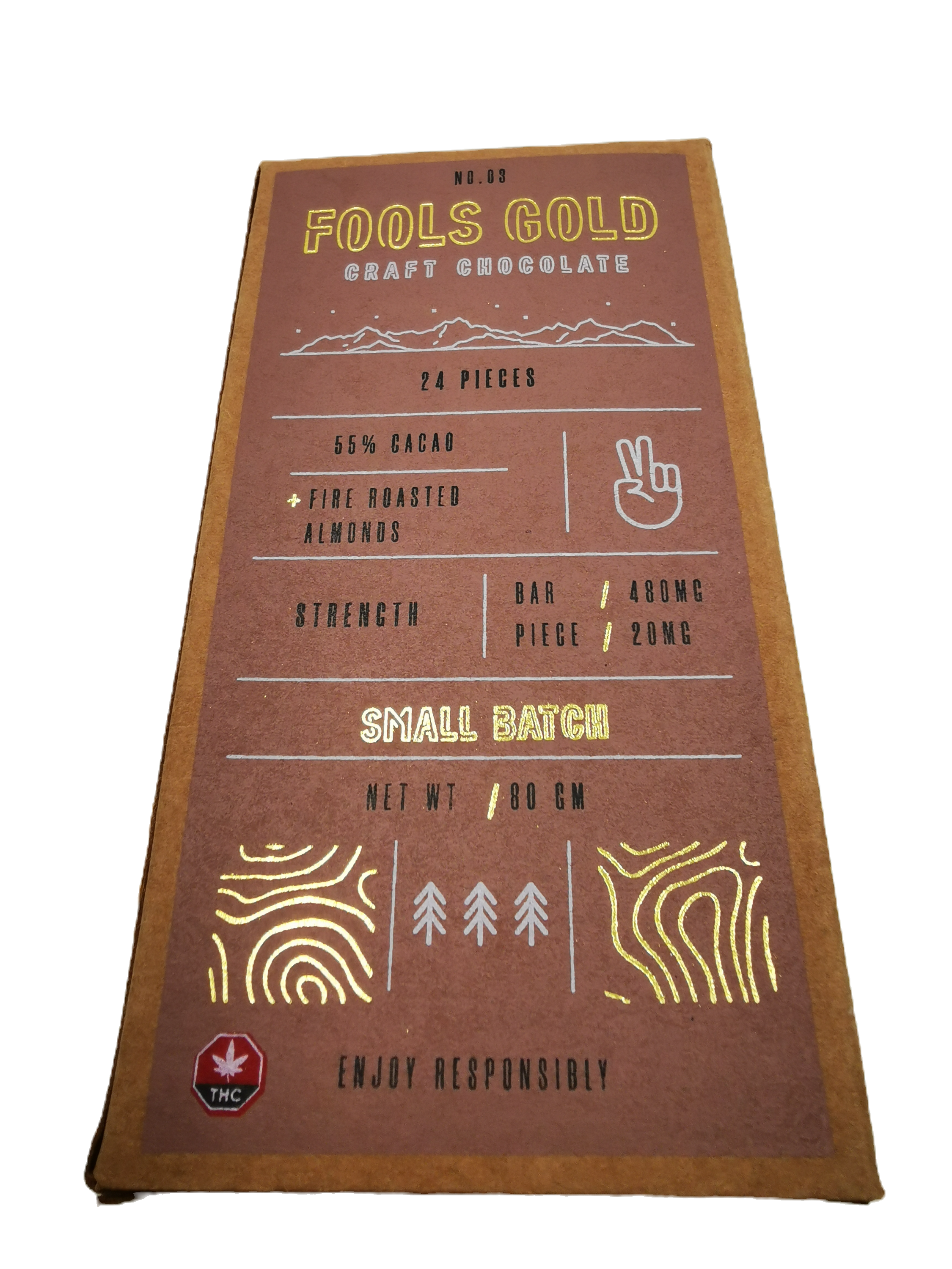 Fools Gold 480mg Chocolate Bar