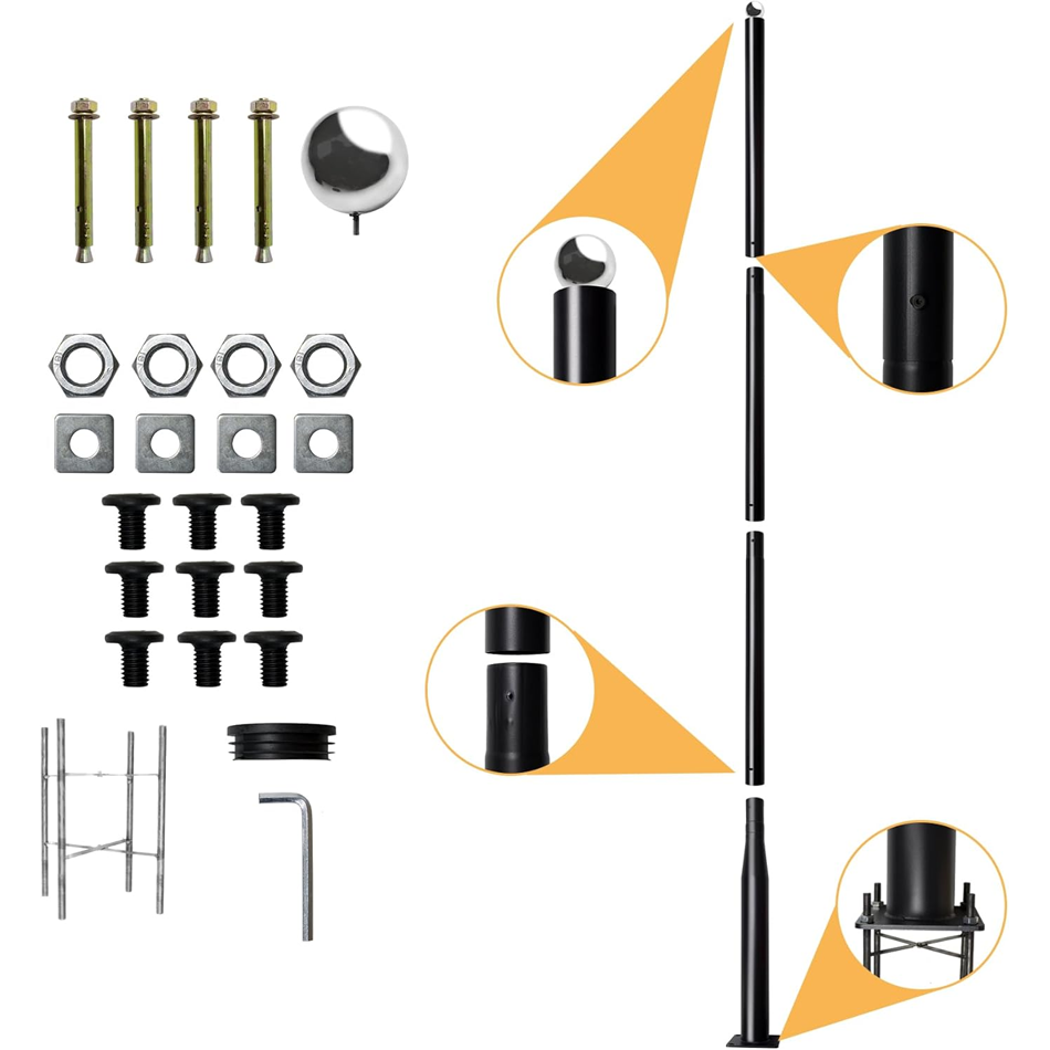 Thumbnail: Outdoor Pole Steel 13FT