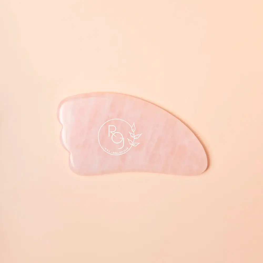 Gua-Sha en Quartz Rose