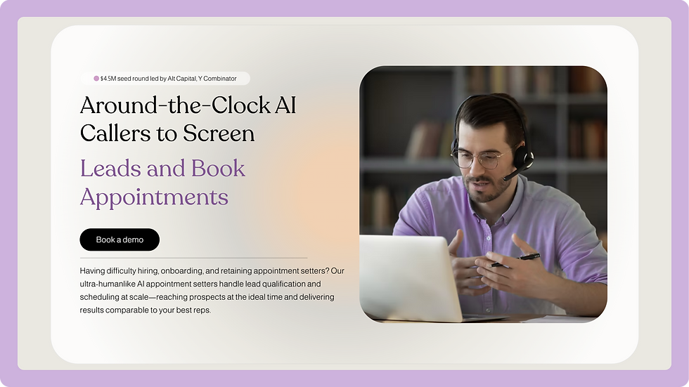 AI Agency Template, wix studio template, Home page