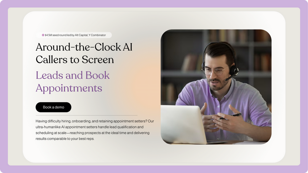 AI Agency Template, wix studio template, Home page