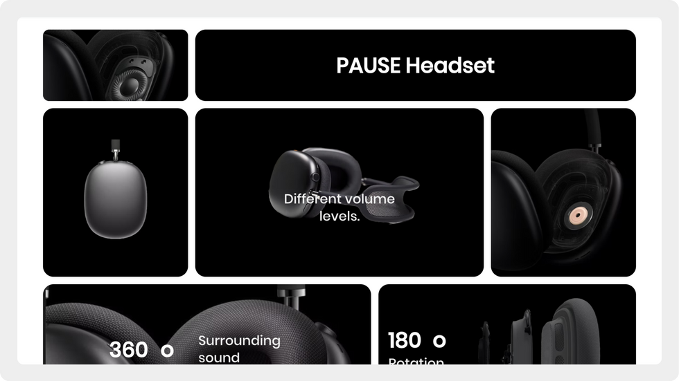 Headphone Store template, wix studio template, Product details page