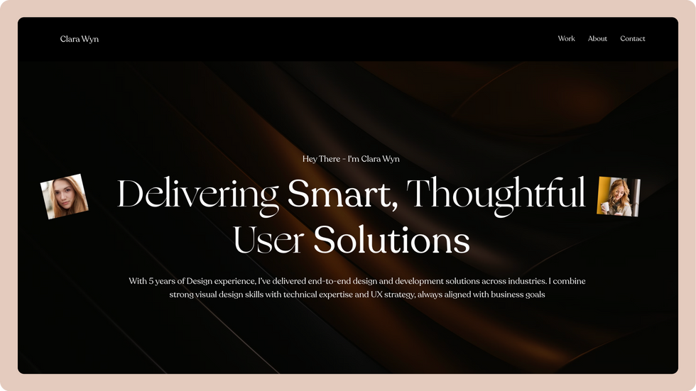 Web Design Agency Template, wix studio template, Home page