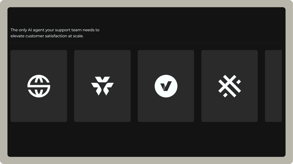 AI Agents Template, wix studio template, Client page