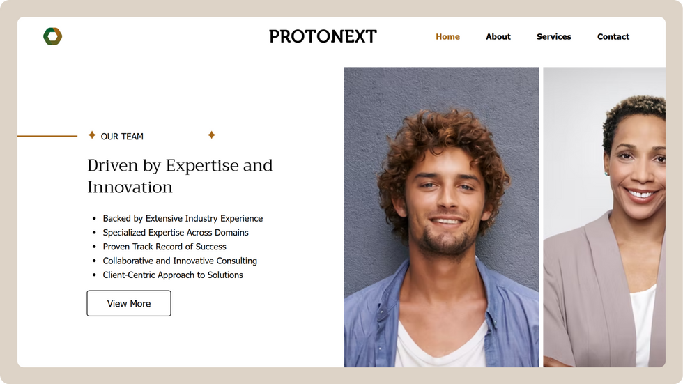 Marketing Agency Template, wix studio template, Team page