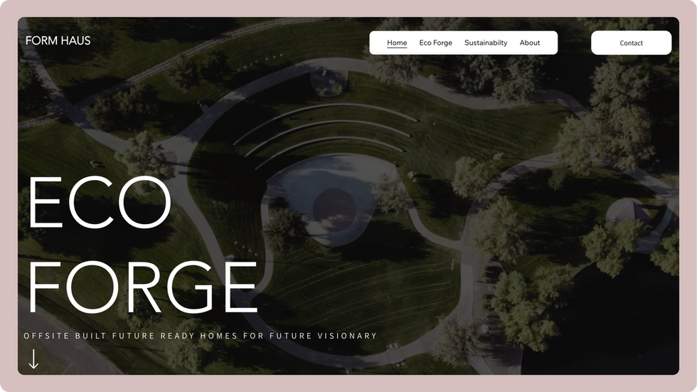 Green Construction Template, wix studio template, Home page