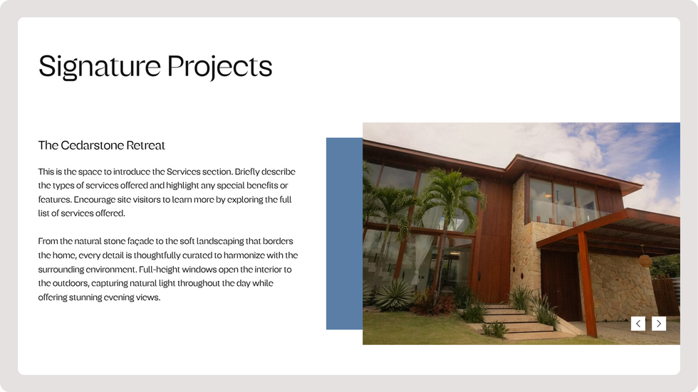 Outdoor Construction Template, wix studio template, Testimonial page