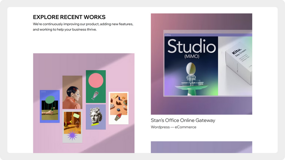 Marketing Agency Template, wix studio template, Clients page
