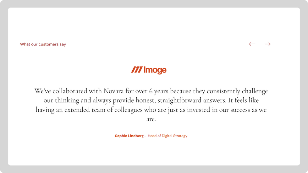 Digital Agency Template, wix studio template, Testimonials page