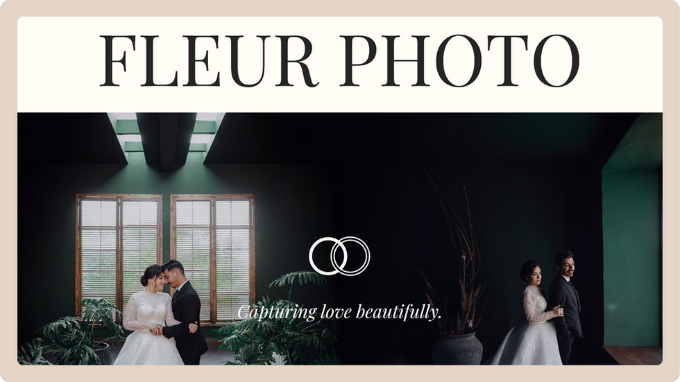 Photography Studio Template, wix studio template, Home page