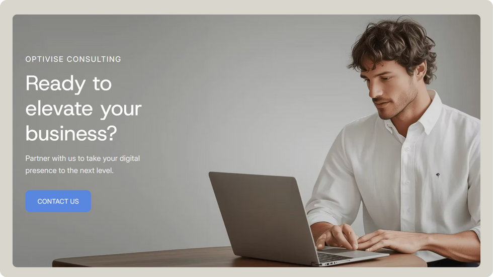 Business Startup Template, wix studio template, Contact page