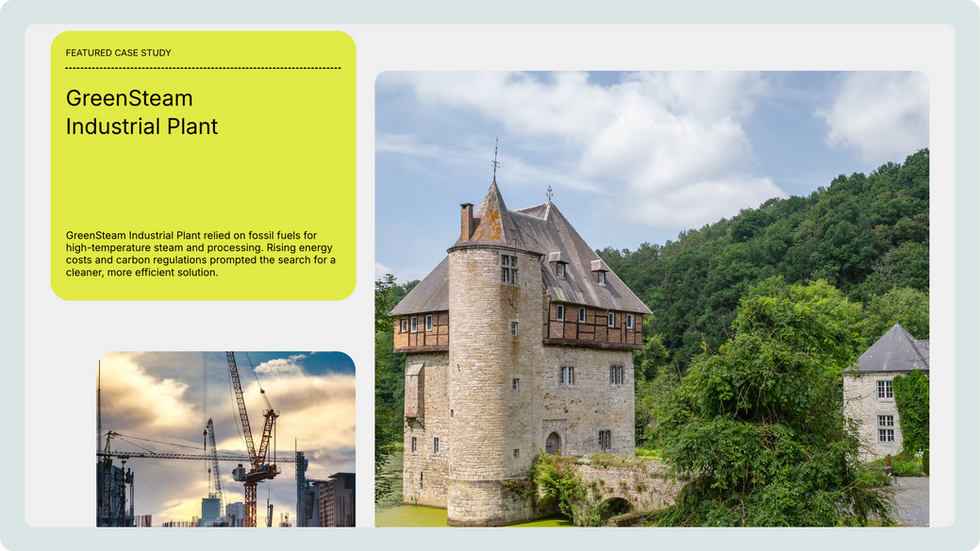 Sustainable Energy Template, wix studio template, Case Study page