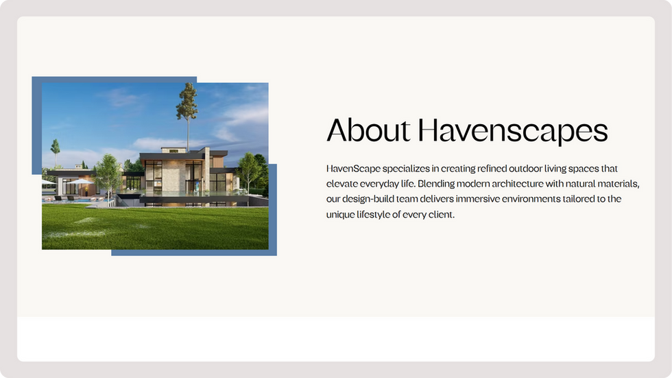 Outdoor Construction Template, wix studio template, Projects page