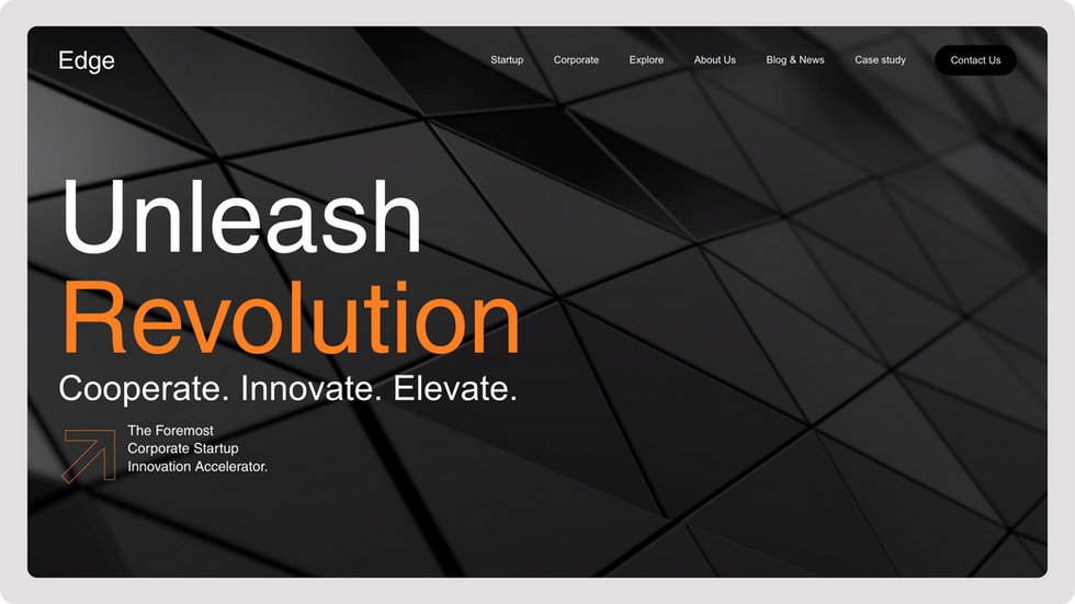 Startup Agency Template, wix studio template, Home page